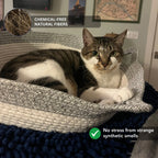 Research-backed natural territory Basket for indoor cats