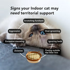 Research-backed natural territory Basket for indoor cats