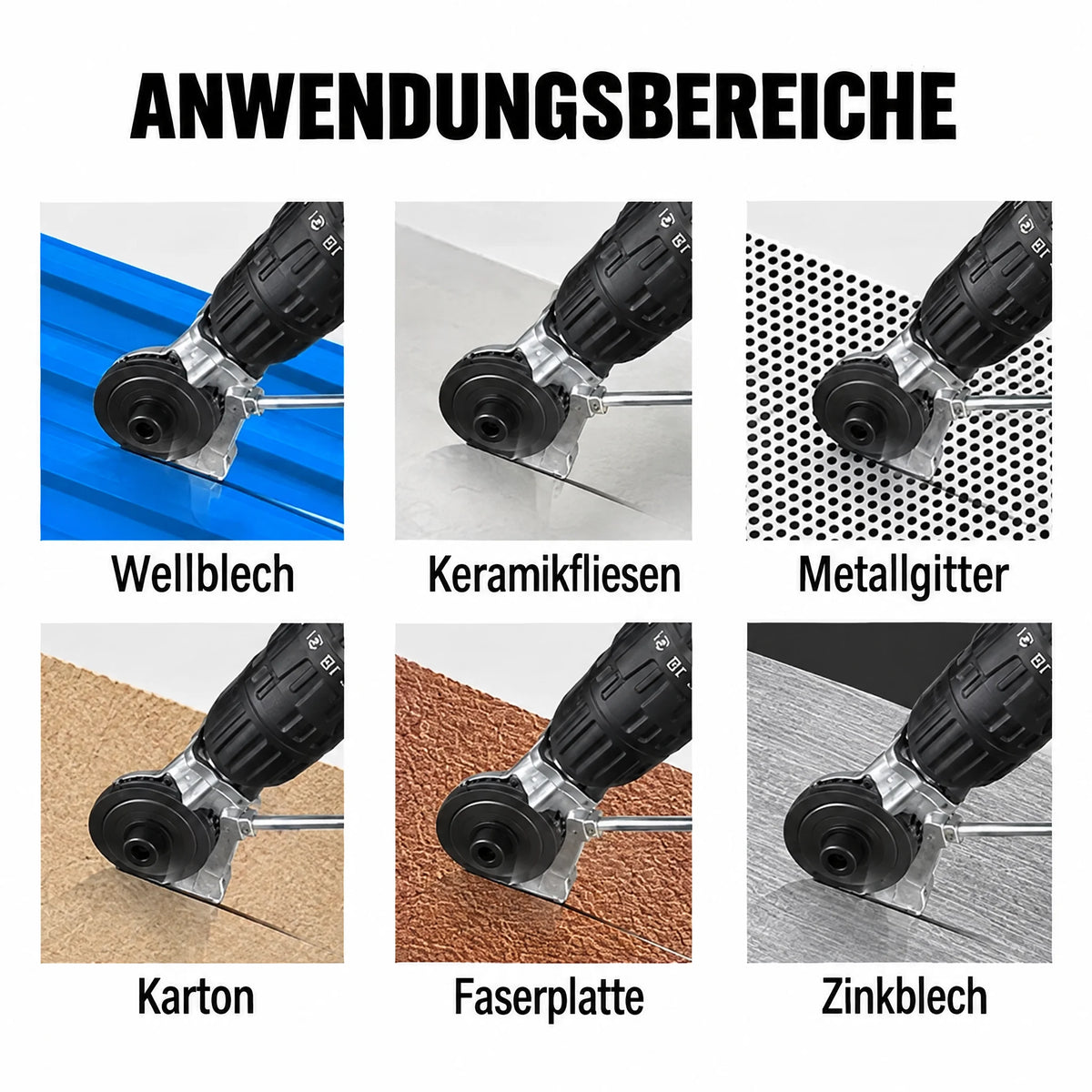 Blechbiss Bohraufsatz